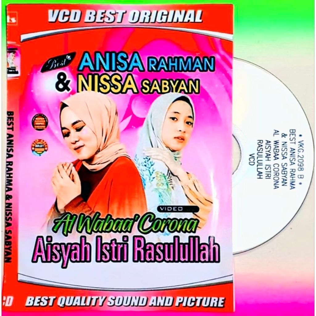 KASET VCD SHOLAWAT ANISA RAHMAN DAN NISSA SABYAN-KASET VCD LAGU SHOLAWATAN-KASET VCD BUAT DI MOBIL-V