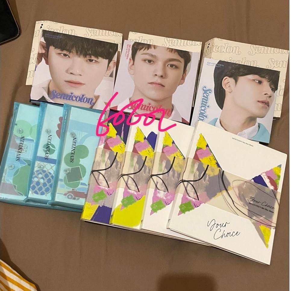 ready stock seventeen album ONLY semicolon mingyu woozi vernon your choice other side one side hengg