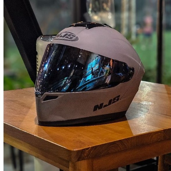 HELM FULLFACE NJS ZX 1 - GREY DOFF (PRELOVED)