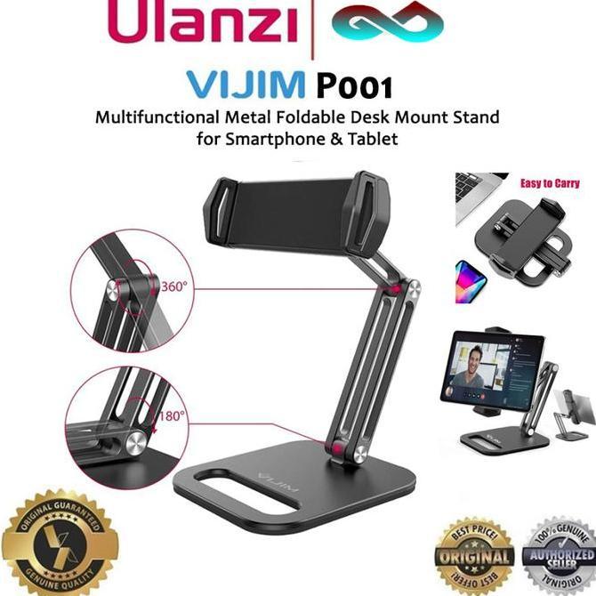 PREMIUM Ulanzi Vijim P001 Foldable Holder Desk Stand for Smartphone & Tablet