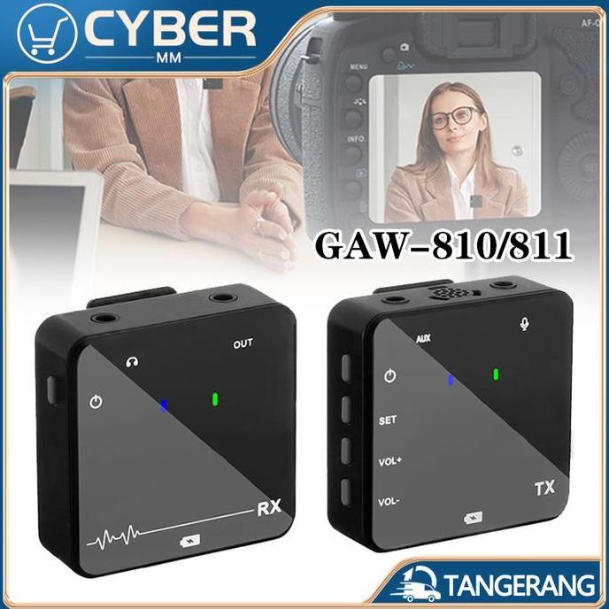 TERBARU - Mic Wireless HP Vlog Youtuber/Microphone Kamera/Lavalier Microphone