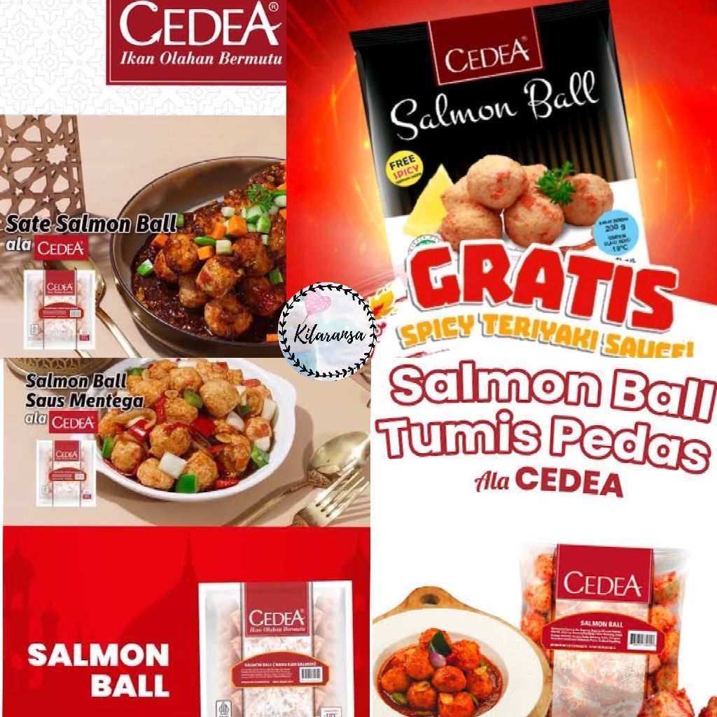 Cedea Salmon Ball 500gr/Cedea/Bakso Salmon/Cedea Bakso Salmon/Baso Salmon/Cedea Bola Salmon