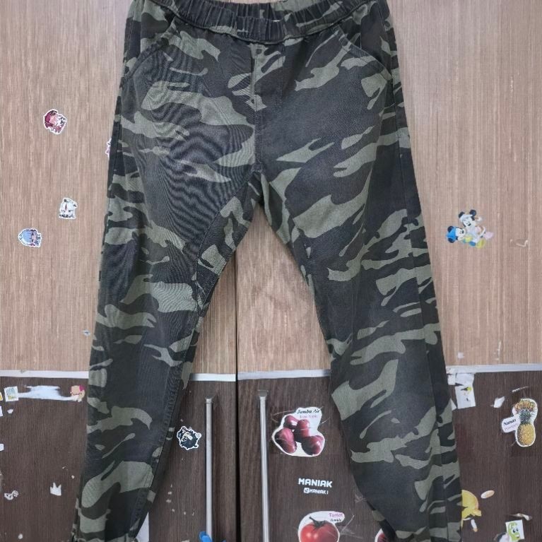 celana jogger loreng army tentara  premium wanita no 32 preloved