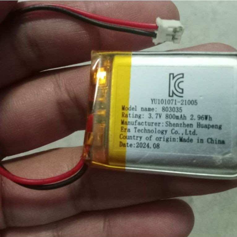Baterai polimer universal 3,7 volt 800 mah