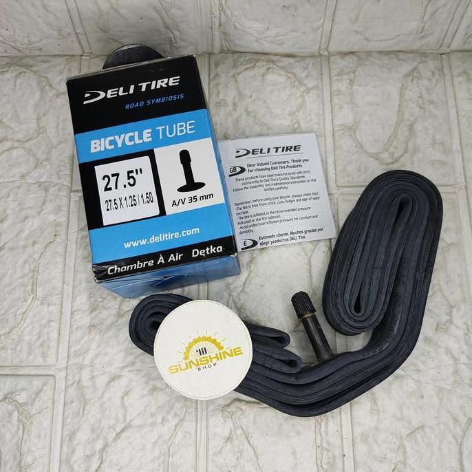 Ready Ban Dalam Sepeda MTB 27.5 x 1.25 / 1.50 Deli Tire Swallow Cop Motor AV 35mm