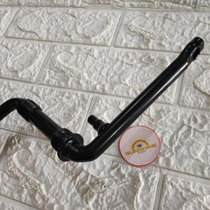 Ready As Crank Arm Lengkung Terusan Gir Piringan Tengah Sepeda BMX 20 Lengan Ontel BB Bracket Besar