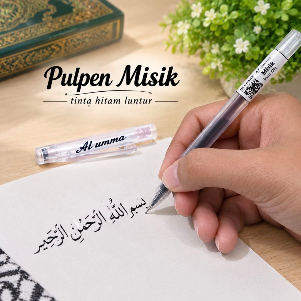 Pulpen Misik Tinta Hitam Luntur Pulpen Arab Kaligrafi