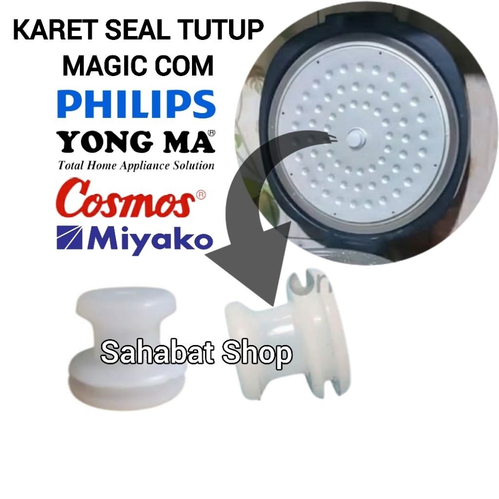 SEAL KARET KECIL / SEAL PUTIH UNTUK TUTUP MAGIC COM PHILIPS DLL
