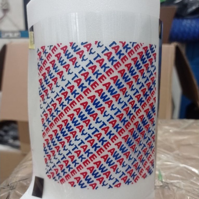 lid sealer custom logo, cetak plastik cup sealer, sealer cup roll printing, plastik pres gelas custo