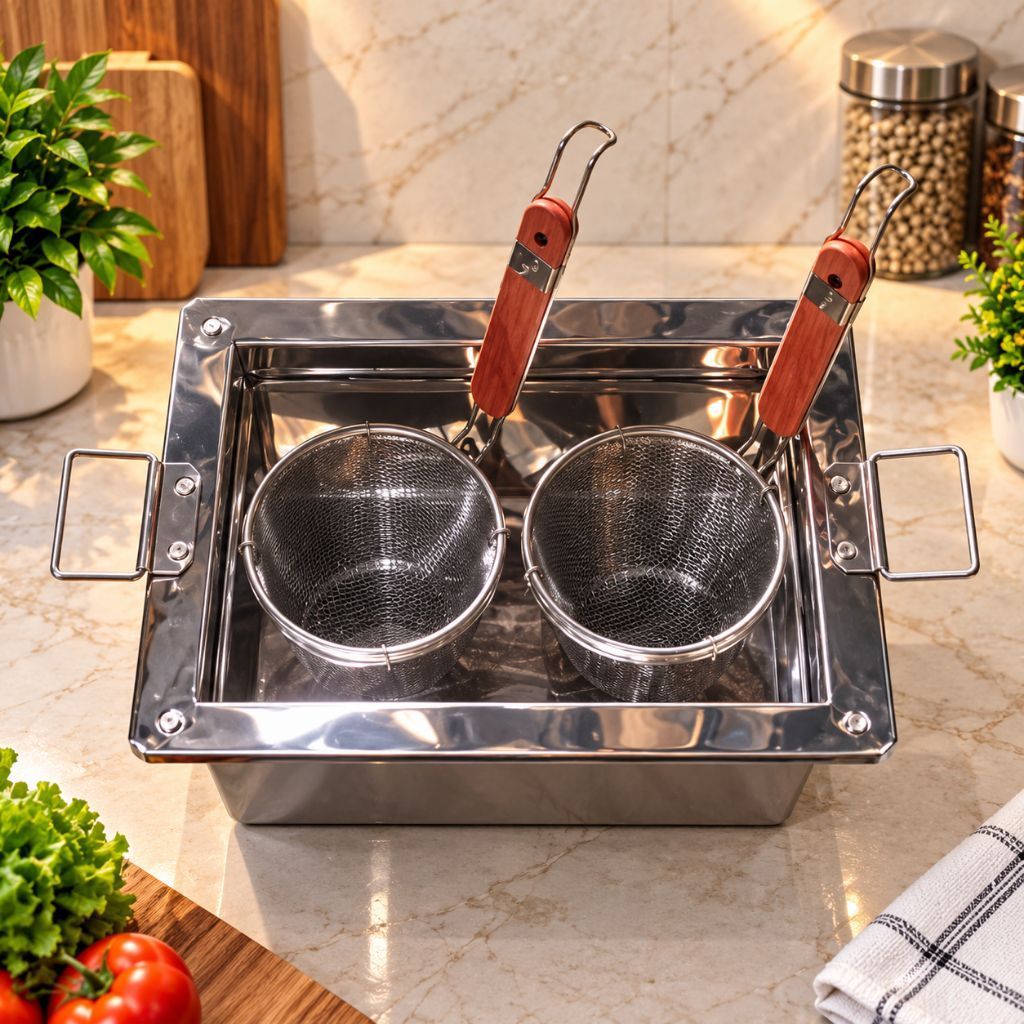 Dandang Panci Mie Ayam 2 Lubang Stainless Alumunium minimalis
