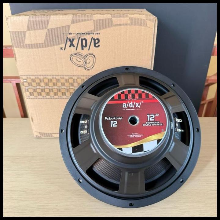TERBARU SUBWOOFER 12" DOUBLE COIL ADX FABULOUS 400 WATTS SUB 12 INCH ADX FABULOUS DOUBLE COIL 