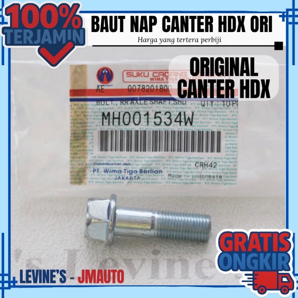 Baut nap roda HDX CANTER HDX ORIGINAL MH001534W / Baut as roda belakang HDX / baut nap roda belakang