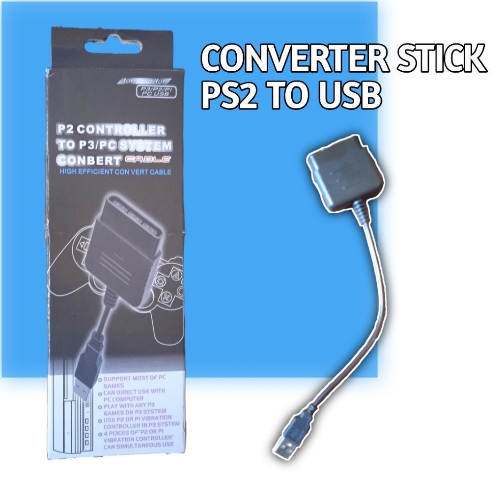 CONVERTER STIK PS2 TO PS3/PC/USB | Kabel konverter untuk ps2 ke ps3/PC