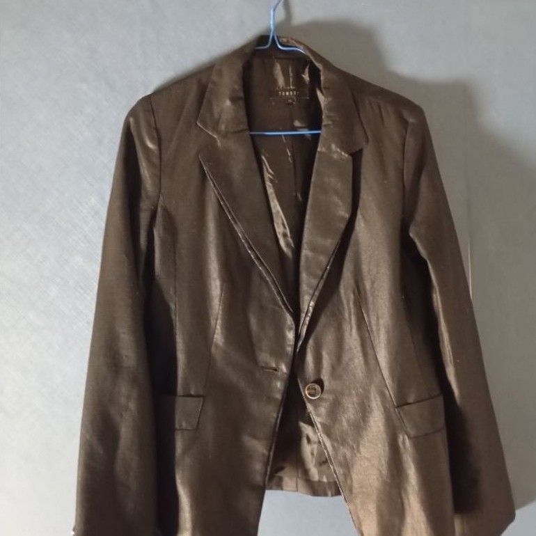 PRELOVED SATIN BLAZER ringan satin