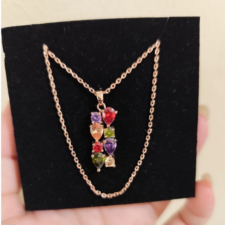 Kalung Zirconia Tourmaline color