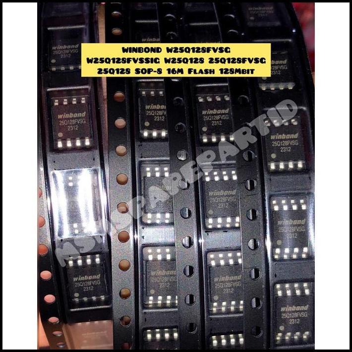 TERBARU WINBOND W25Q128FVSG W25Q128FVSSIG W25Q128 25Q128FVSG 25Q128 SOP-8 16M 