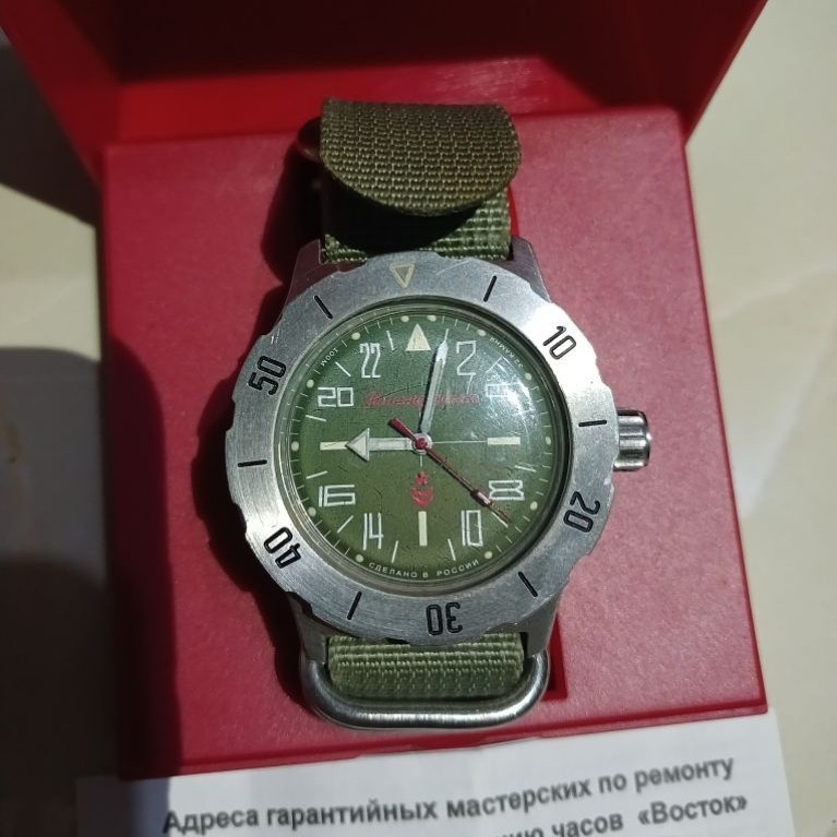 JAM TANGAN VOSTOK KOMANDRISKIE K 35 24HOUR