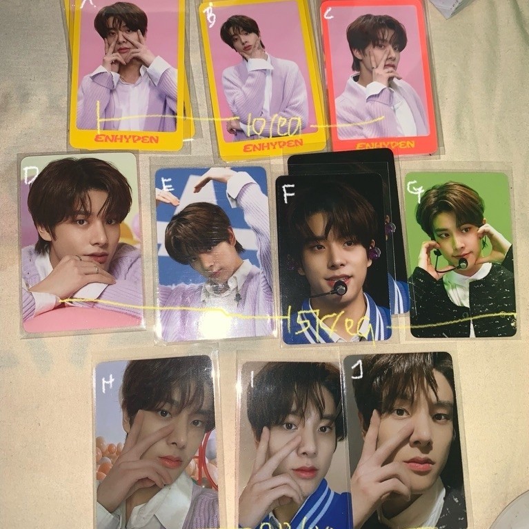 Photocard dicon enhypen jungwon jay heeseung ni-ki sunoo jake sunghoon heeseung