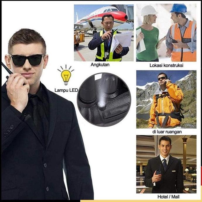 Gogoo Radio Ht Mini Jarak Jauh 2 Units Walkie Talkie 5km Waterproof Portable Walkie Talkie jarak jau