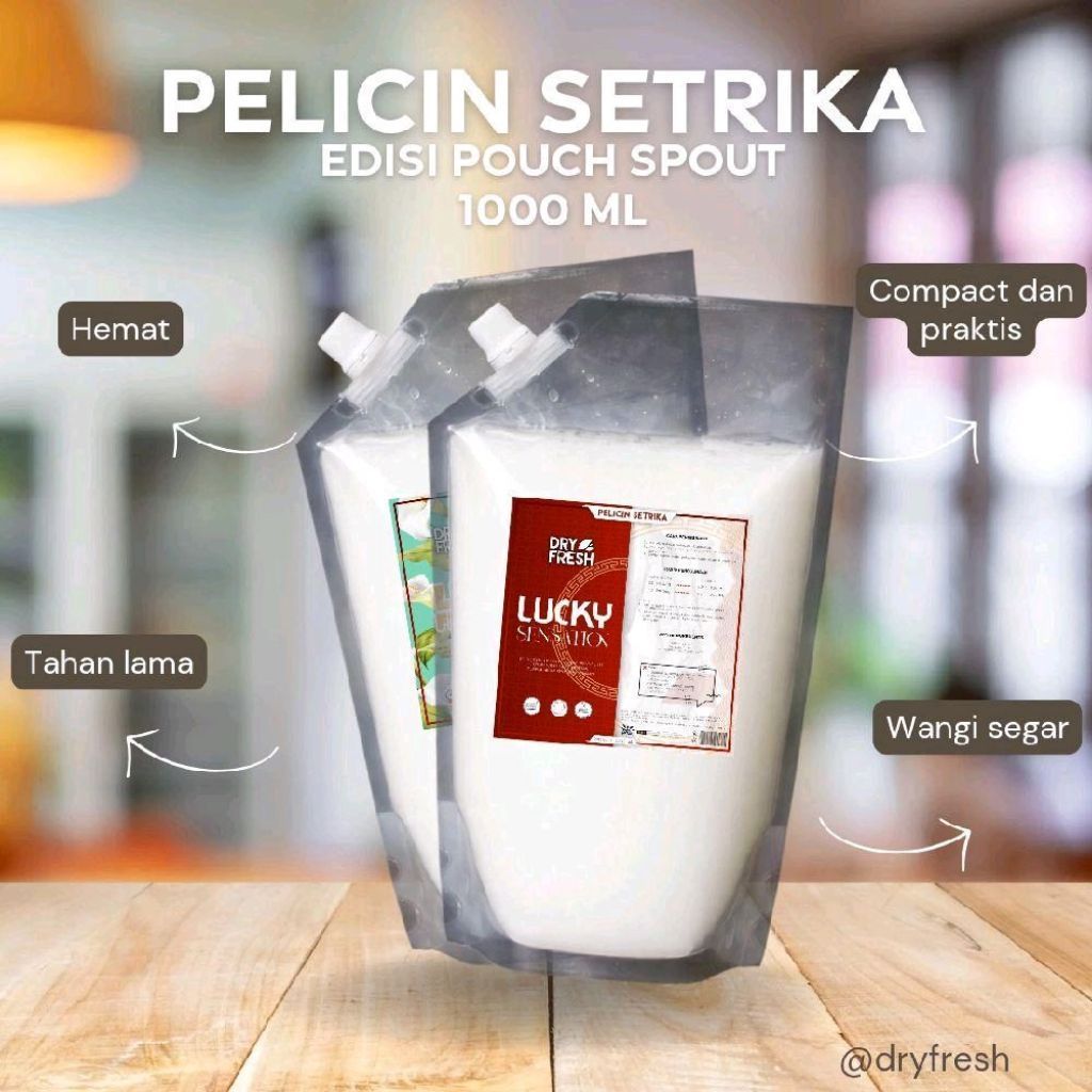 Pelicin Setrika Pouch 1 Liter Parfum Laundry Pewangi Laundry