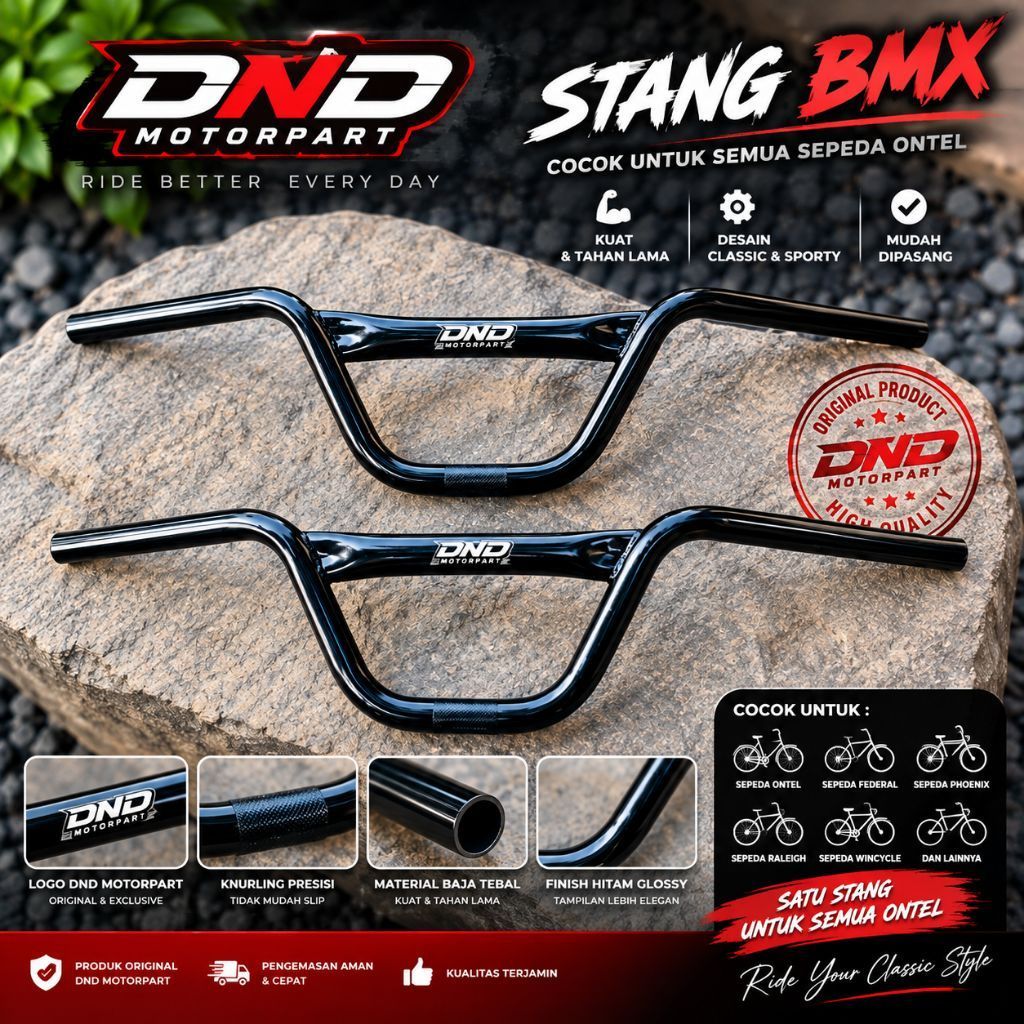 STANG BMX LONTONG SEPEDA ONTEL DND MOTORPART | STANG LONTONG | STANG SEPEDA JADUL | STANG SEPEDA CLA