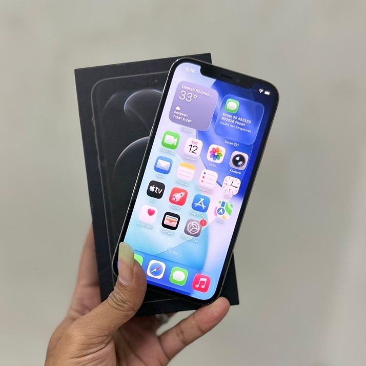 iPhone 12pro 128gb cukai second