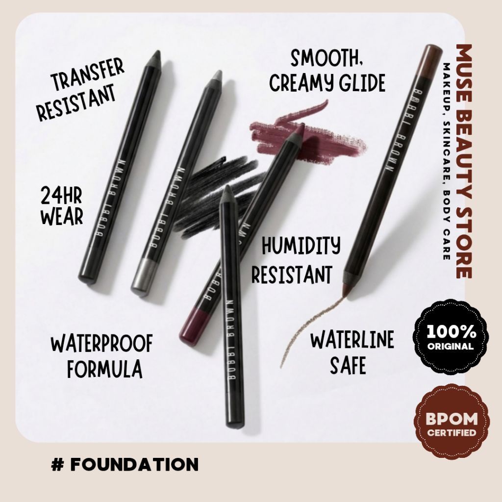 [ BOBBI BROWN ] 24-Hour Kajal Eyeliner Waterproof Pencil Liner Pensil