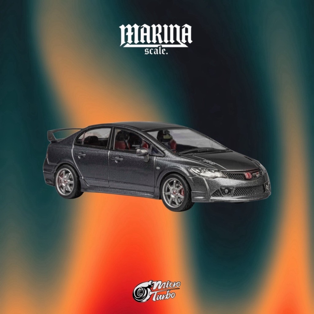 Micro Turbo Civic FD2 Mugen - Grey (Sealed)