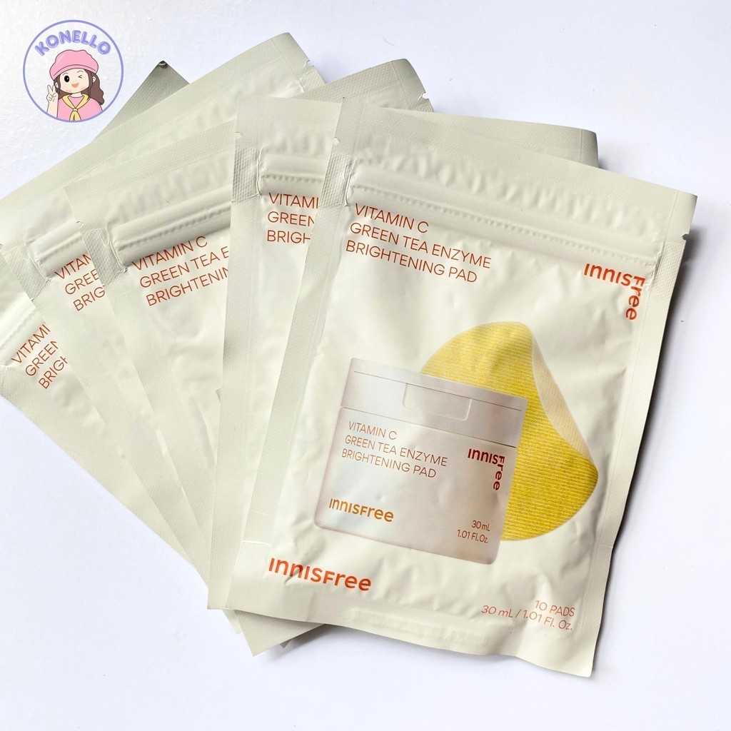 (ORI EXP 2028) INNISFREE Vitamin C Brightening Pad 10pcs