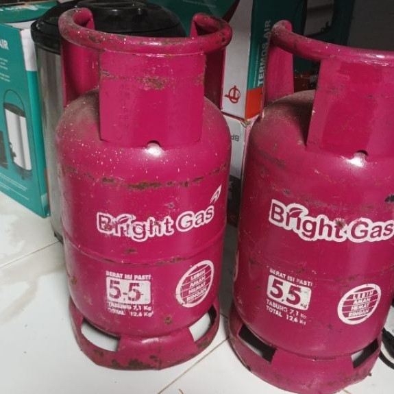 tabung gas pink 5.5kg brightgas kosong