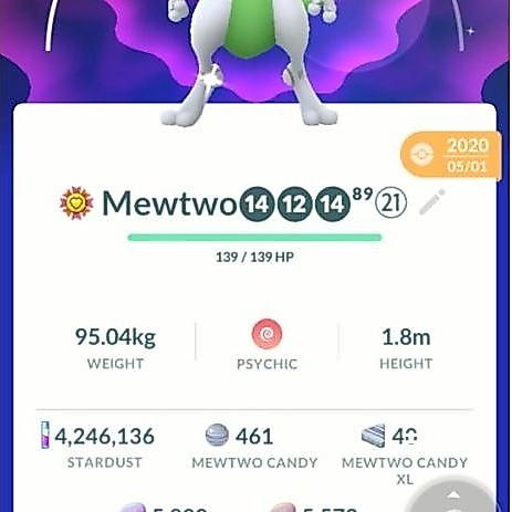pokemon go legendary Mewtwo shiny