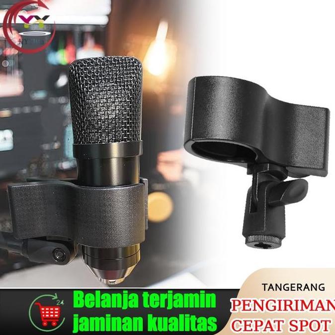 Musica- Mic Holder Jepit Universal Mikrofon Genggam Wireless Microphone Condenser/Jepit Mic Wireless