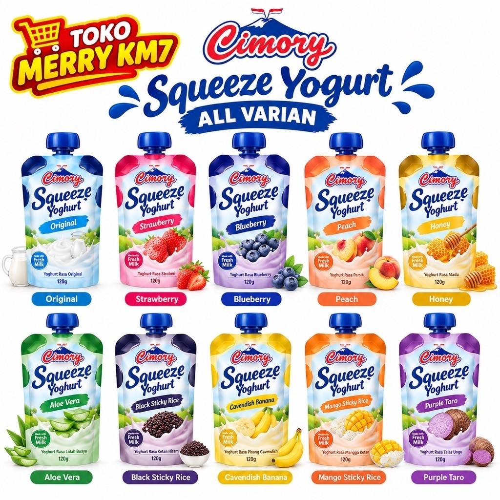 [ 1 pcs ] CIMORY SQUEEZE YOGURT ALL VARIAN