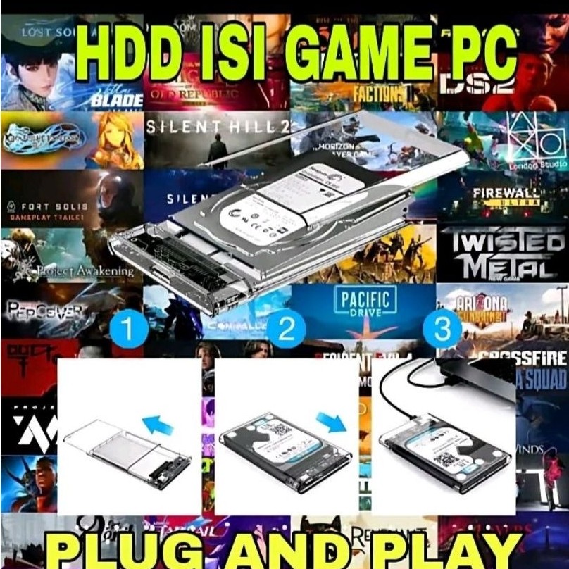 hardisk 1 TB HDD isi game PS 4
