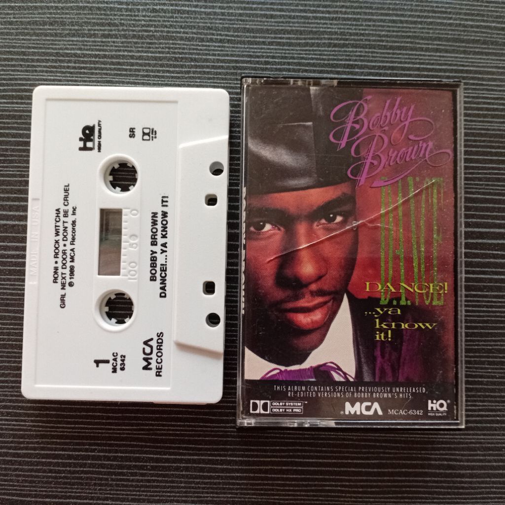 Kaset Pita Bobby Brown - Dance... Ya Know It (Remix Album 1989) Original MCA Records Import USA