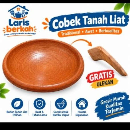 1Set Cobek Tanah Liat / Cobek Tanah Liat
