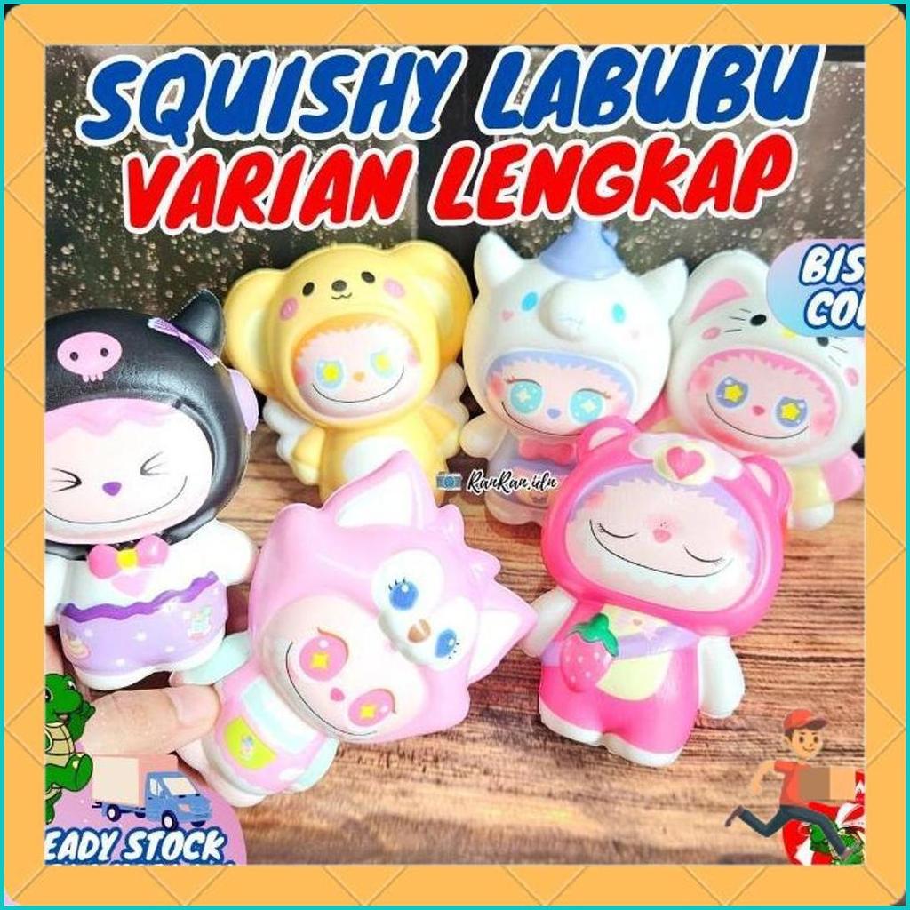 Squishy Labubu Costum Sanrio/ Labubu Dan Sanrio Squishy/Squishy Murah/Squishy Lucu Sanrio Menarik
