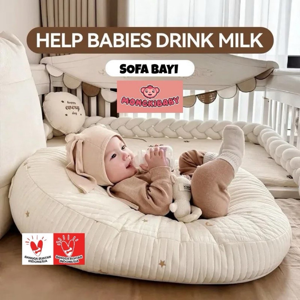 Bantal Bayi Serbaguna Bentuk Bulan Sabit Lembut