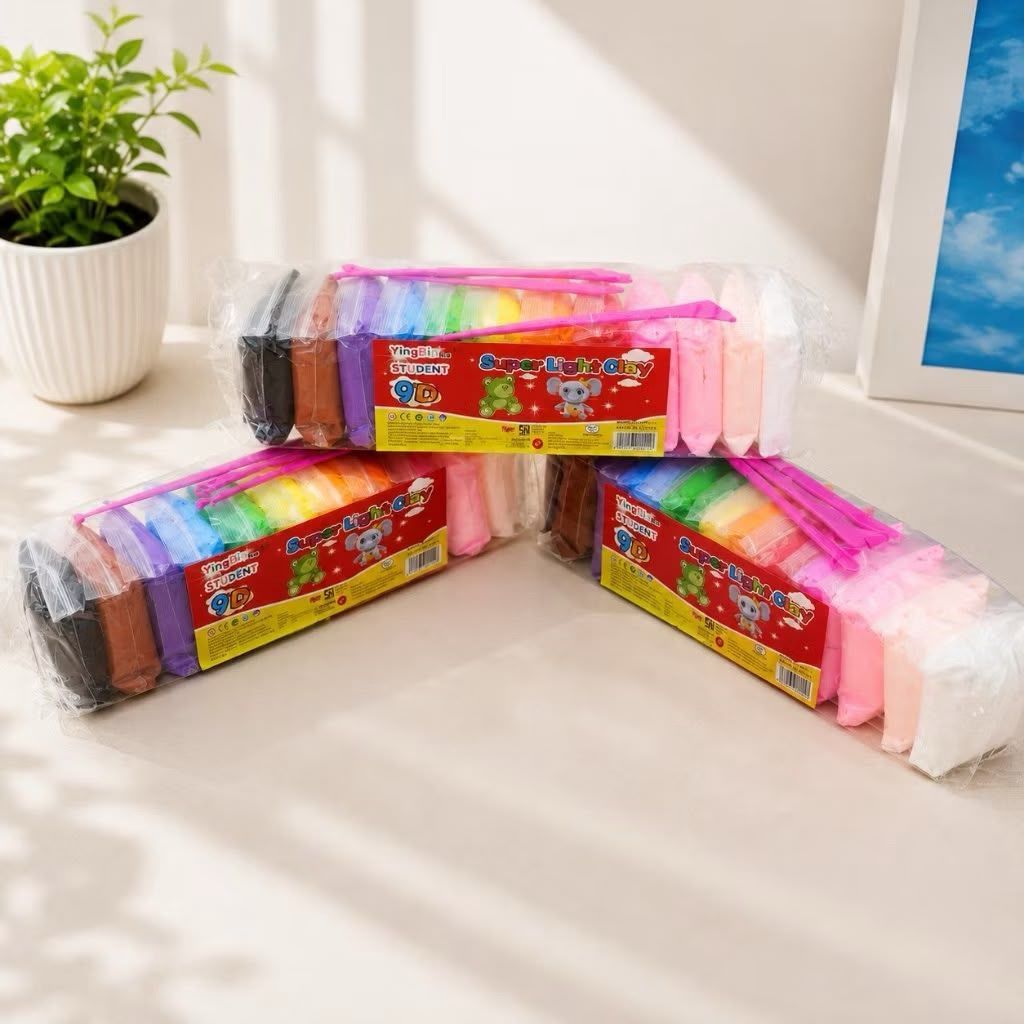 Super Light Clay 12 Warna Edukasi Anak/mainan anak magic clay 12 warna