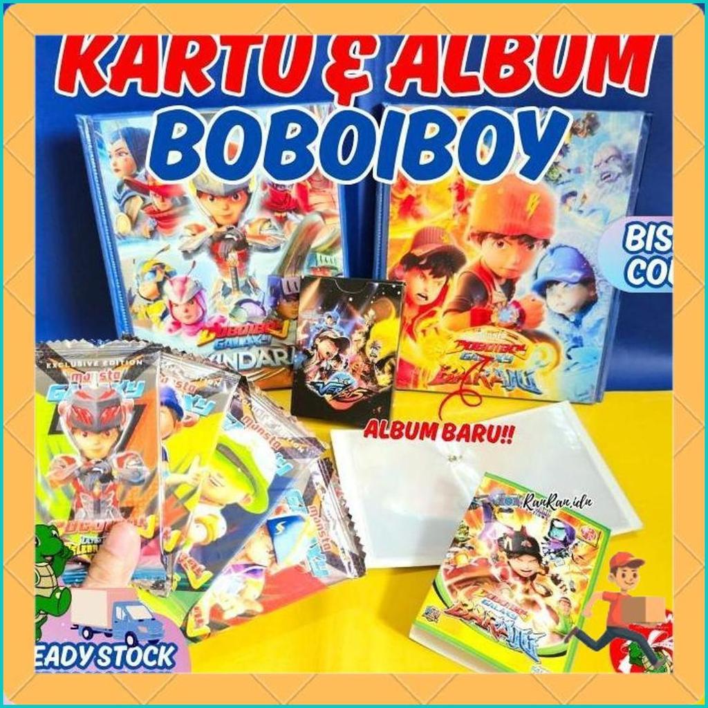 Kartu Mainan Anak Trading Card Boboiboy / Kartu Boboiboy/ Boboiboy Card/ Kartu Sachet/ Album Card Bo