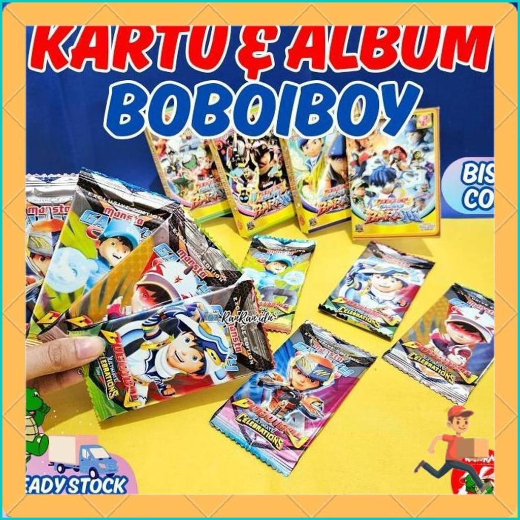Kartu Mainan Anak Trading Card Boboiboy / Kartu Boboiboy/ Boboiboy Card/ Kartu Sachet/ Album Card Bo