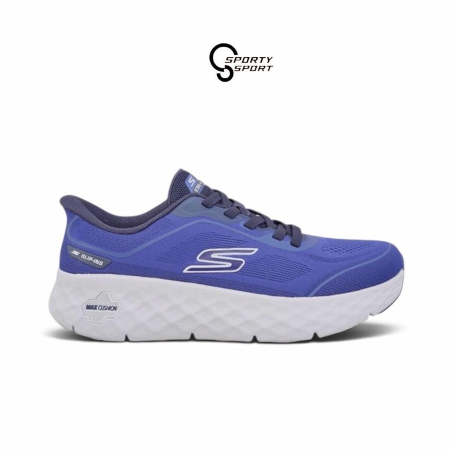 SEPATU LARI PRIA SKECHERS GO WALK MAX CUSHIONING FLEX (217109 NVBL)