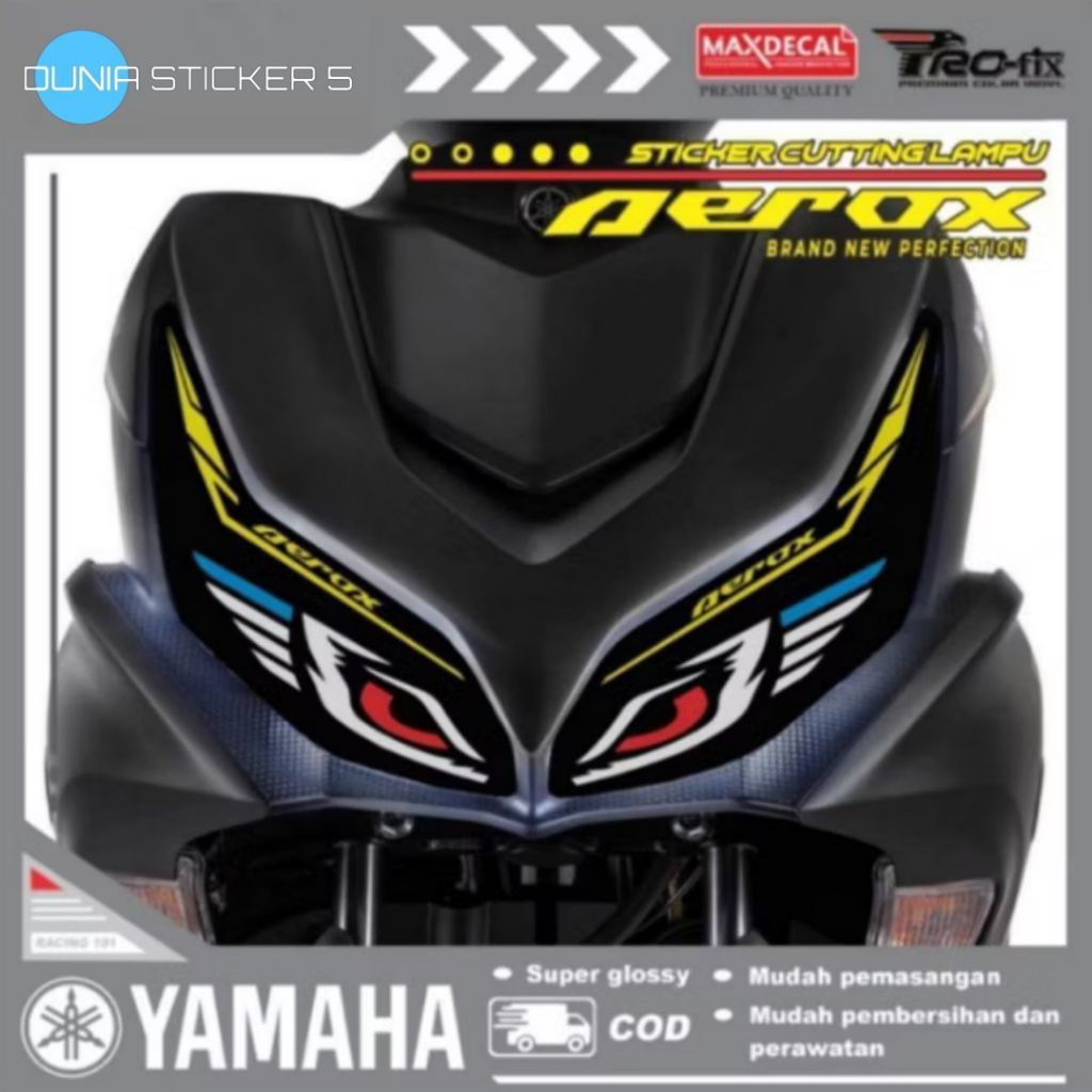 Sticker Lampu Alis Yamaha AEROX NEW 155