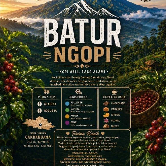 BATUR NGOPI -  KOPI ARABIKA GARUT WINE