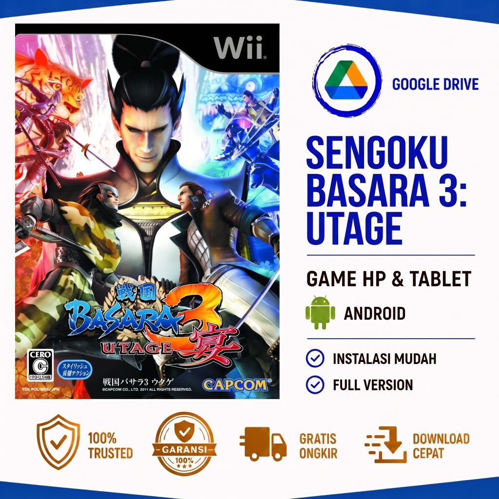 Sengoku Basara 3 Utage – Game Nintendo Wii Android (Emulator)