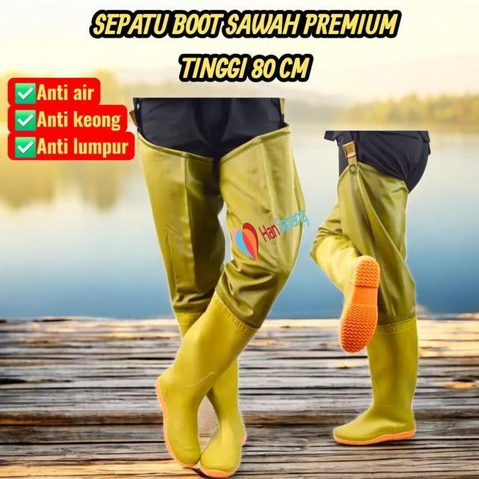 Sepatu Bot Karet Untuk Ke Sawah Celana Sepatu Sawah Panjang 60 Cm