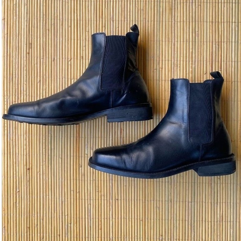 Sepatu Chelsea Boots Musinsa Standard Black Hitam Leather Kulit Asli Original Second/bekas Size 41