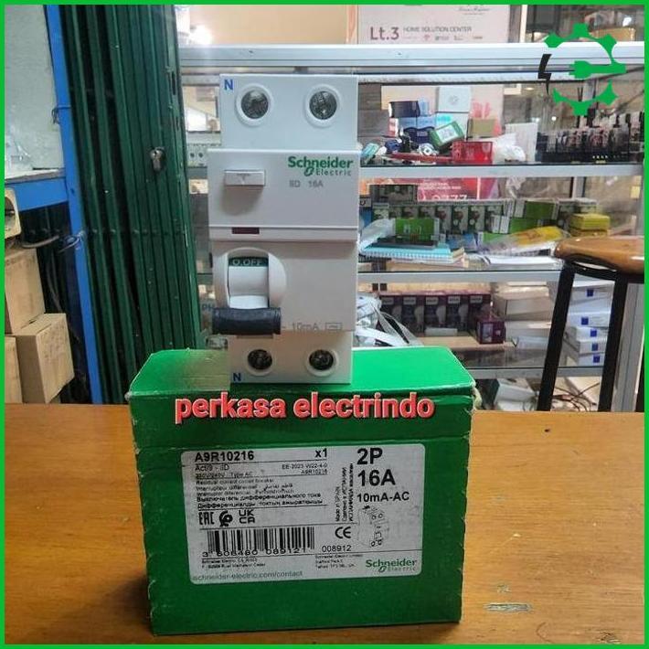 Rccb Elcb Schneider 2P 16A 10Ma A9R10216 Asli