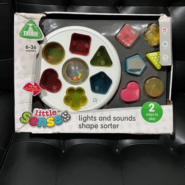 [ NEW ] ELC Little Senses Light and Sound Shape Sorter