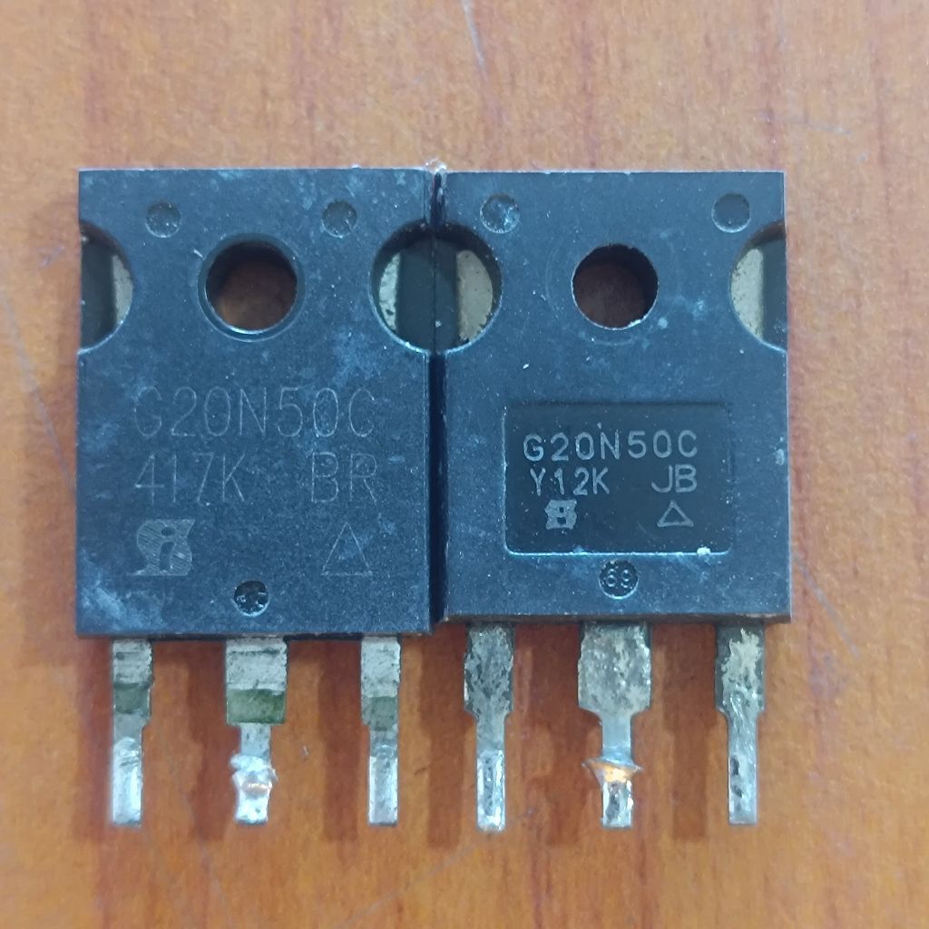 MOSFET G20N50C ( 20A 500V ) Cabutan Original Sudah Lulus Tes Normal Harga 1 Pcs
